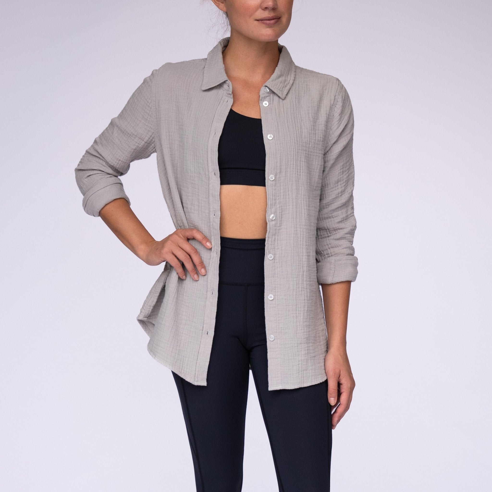 Women's Double Gauze Button Down - LAIRD