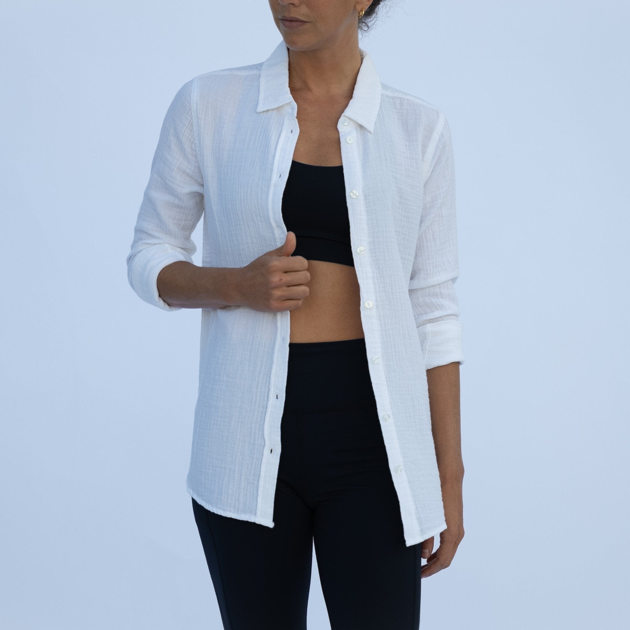 Women's Double Gauze Button Down - LAIRD