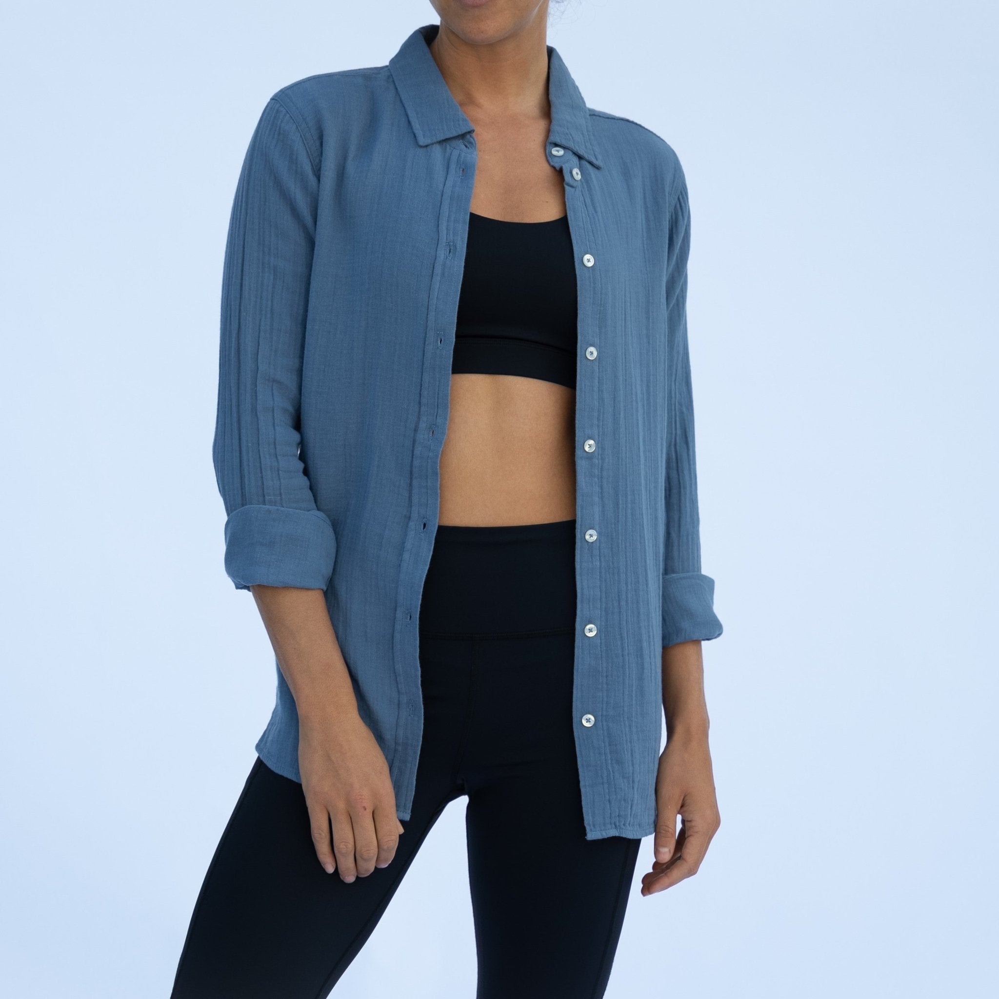 Women's Double Gauze Button Down - LAIRD