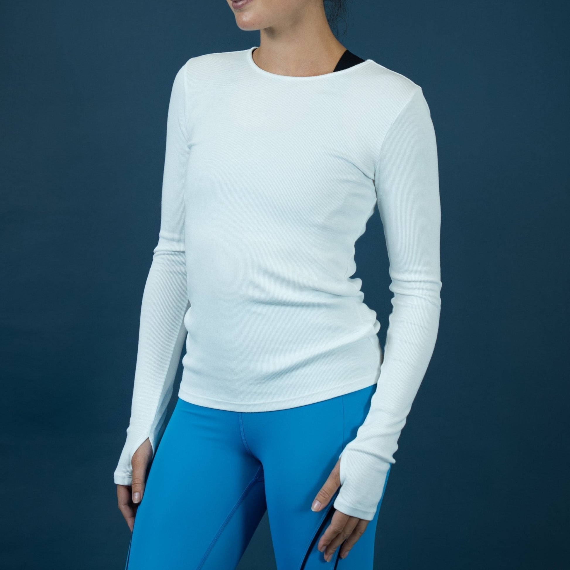 Women's Long Sleeve Keyhole Rib Top - LAIRD