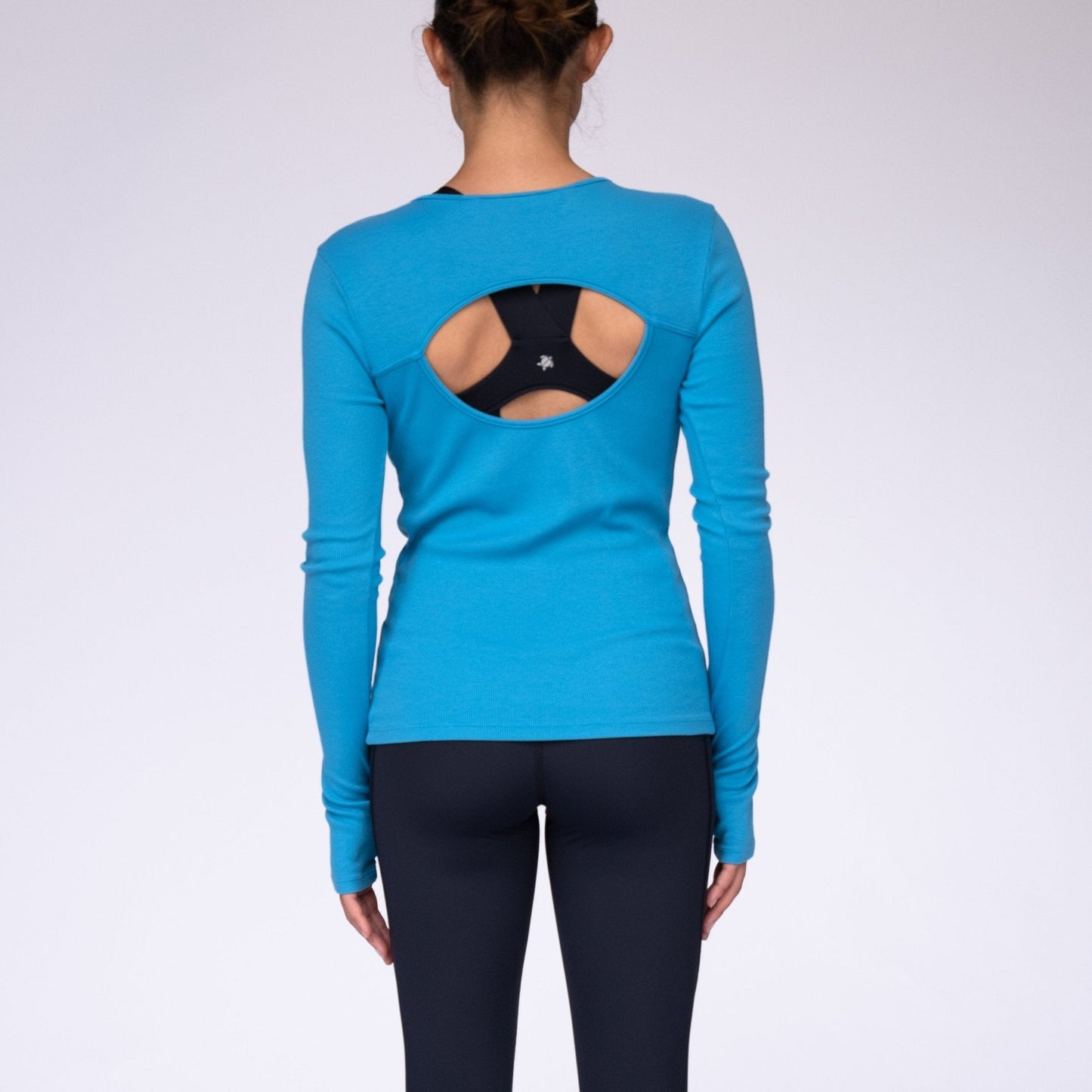 Women's Long Sleeve Keyhole Rib Top - LAIRD